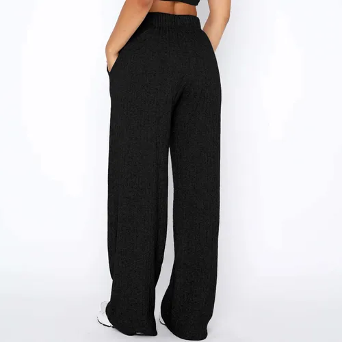 Pantalones K For Mujer, Modernos, Lisos, De Cintura Alta, C