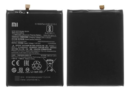 Bateria Pila Xiaomi Redmi Note 9 / Redmi 9 Bn54 Nuevo 