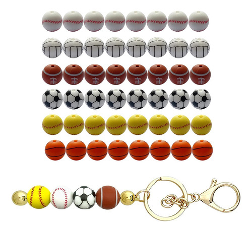 49x Fabricación De Joyas Cuentas De Silicona Cuentas