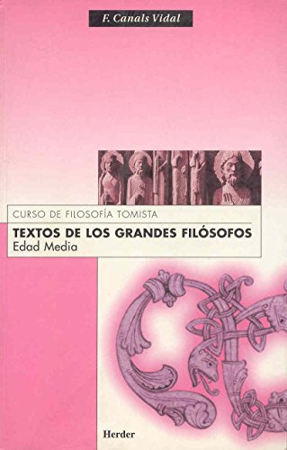 Textos De Los Grandes Filosofos Edad Media -sin Coleccion-