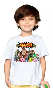 Playera Niño Super Smash Bros 64 Nintendo 64 Personajes
