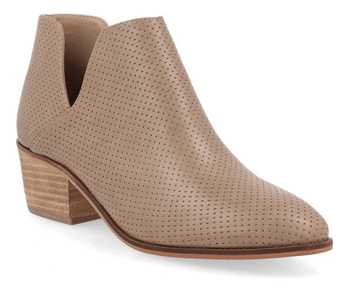 Botín Casual Trender Color Taupe Para Mujer