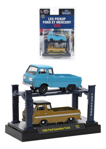 Pack Coleccion Truck Ford Econoline 1965 M2 Escala 1:64 1/64