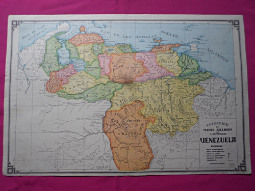 Venezuela Mapa Coleccion Billiken Por Bemporat