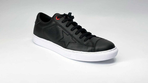 Imagen 4 de 9 de Zapatillas De Cuero Negras Originales Star