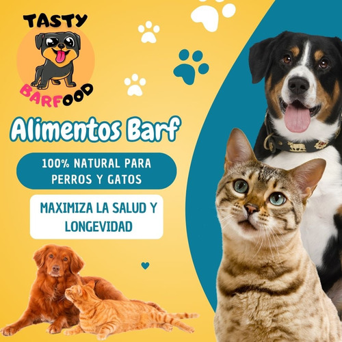 Viandas Barf 100 % Naturales, Alimento Para Perros Y Gatos