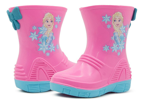 Bota Lluvia Niña Frozen Ari Bubble Gummers Rosa 13-21