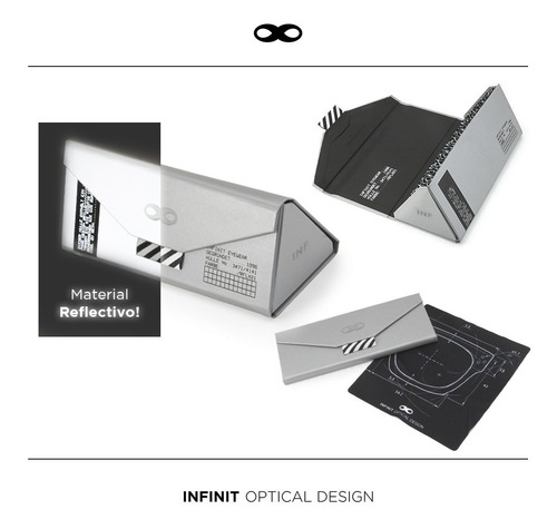Imagen 5 de 8 de Gafas De Sol Infinit Exclamation Negro Mate Lente Naranja