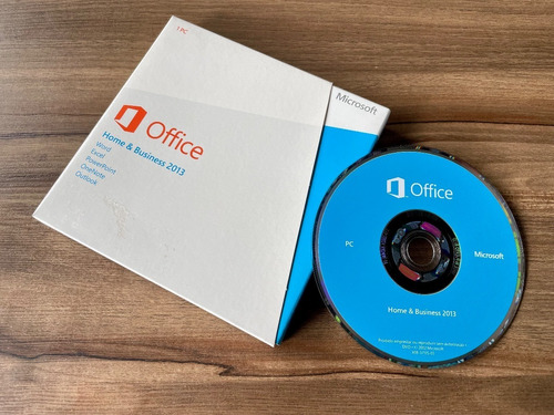 Box Cd Microsoft Office Home & Business 2013 Original
