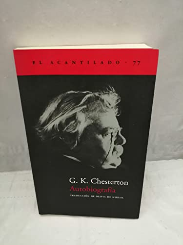 Libro Autobiografía De Chesterton G K  Acantilado