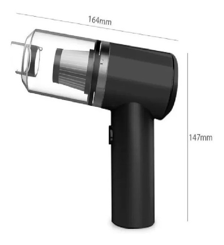 Imagen 2 de 7 de Aspiradora De Mano Mini Para Autos Y Hogar Usb