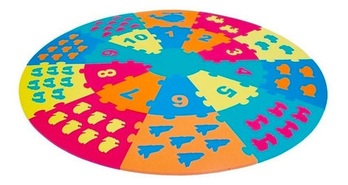 Alfombra Circular Didactica Con Encajes