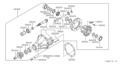 Rolinera Difer. Externa Orig. Nissan Frontier D22 Zd30