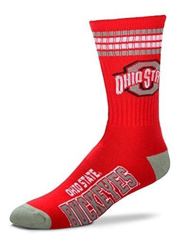 Calcetines - Ncaa Ohio State Buckeyes 4 Stripe Deuce Socks, 