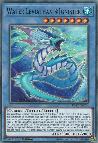 Water Leviathan @ignister (igas-en034) Yu-gi-oh!