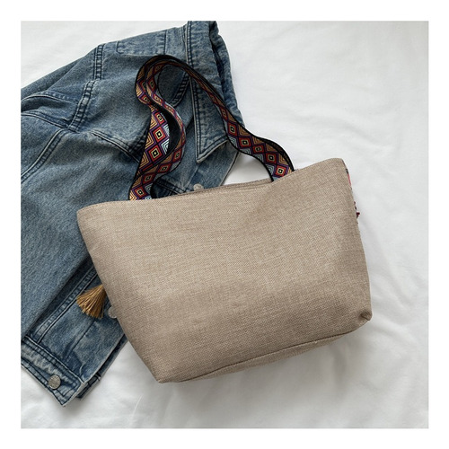Bolso De Mano Bohemio Con Borlas Para Mujer, Estilo Casual