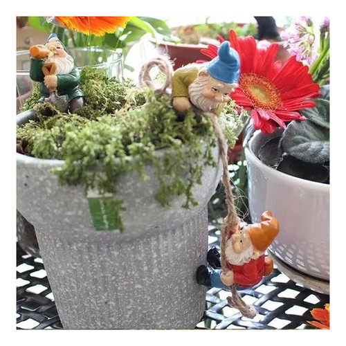 Accesorios De Jardín De Hadas Con Miniestatuas De Gnomos New