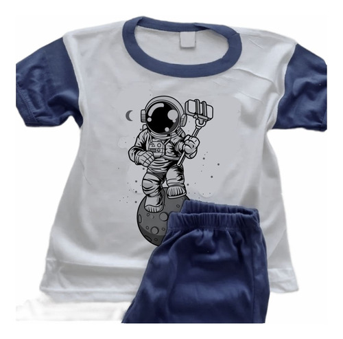 Pijama Hombre Y Mujer Estampada Sublimada Astronauta - 0959