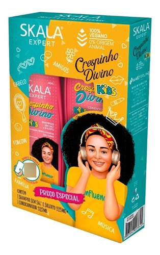 Set Shampoo + Acondicionador Crespinho Divino Skala Brasil