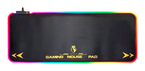 Mouse Pad Iluminado Gamer Rgb Extra Grande 80x30 Preto