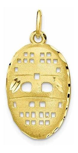 10 k Amarillo Oro Hockey Goalie Face Mask Deportes Encanto