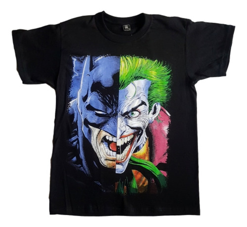 Camiseta Estampada Batman Vs Joker Guason Hombre Algodón