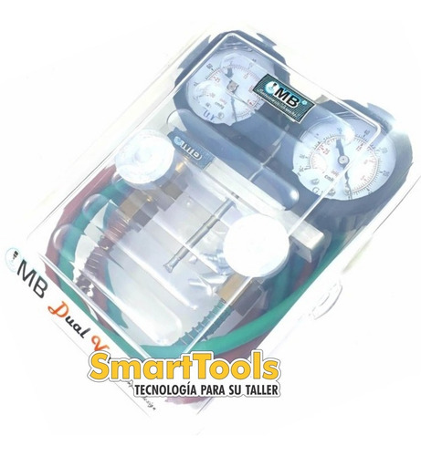 Imagen 3 de 3 de Vacuometro Dual Vac Motos Mb / 2 Relojes Y Acoples / Ind Arg