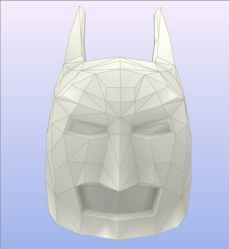 Casco Batman Papercraft Origami 3d Molde Impresón Via E-mail