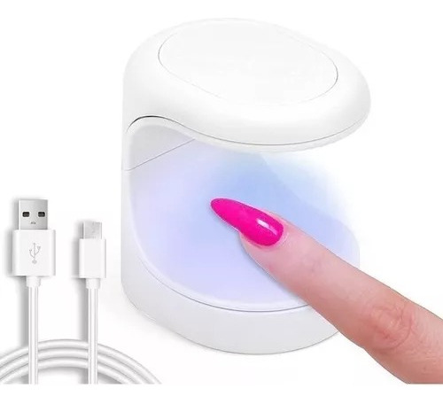 Lámpara Mini Uñas Led Gel Acrilico Luz Uv Practica 