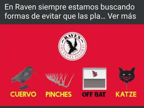 Pack Mundial Antiaves 2 Cuervos + 2m Pinches Raven Argentina
