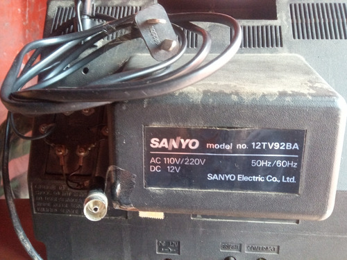 Televisor Sanyo Blanco Y Negro Vhf/uhf (Usado)