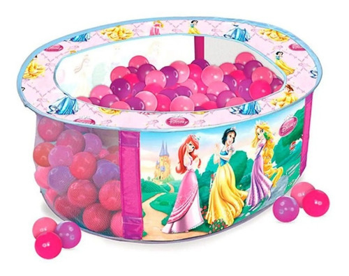 Disney Piscina De Bolinhas Princesas Com Bolsa Lider 2090