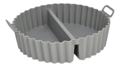 Forma De Silicone Com Divisórias Air Fryer Antiaderente 20cm