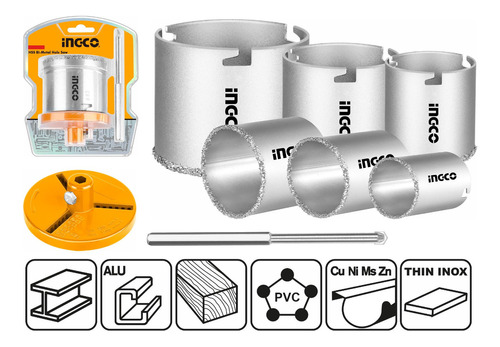 Set Mecha Copa Multiproposito 5 Piezas Hsb4061 Ingco