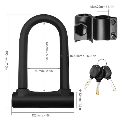 Candado Bicicleta.lock Seguro Con Soporte