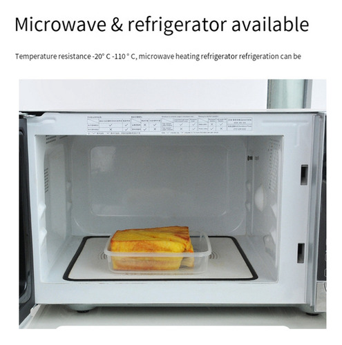 Recipientes Para Sándwiches, 3 Unidades, Aptos Para Microond