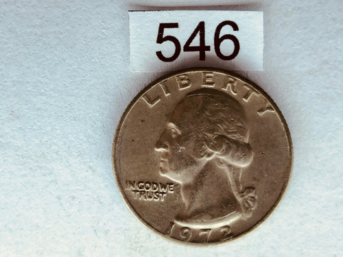 Moeda 0,25 Quarter Dollar Estados Unidos Usa 1972 (ref 546)