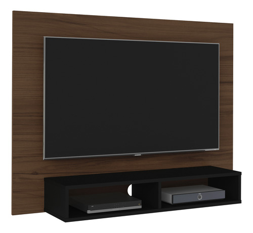 Panel Tv 50 Almendra Negro Exit Flash Diseño Moderno