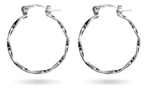 Comprar Aritos Cubanos Facetados Argolla Mujer Plata 925
