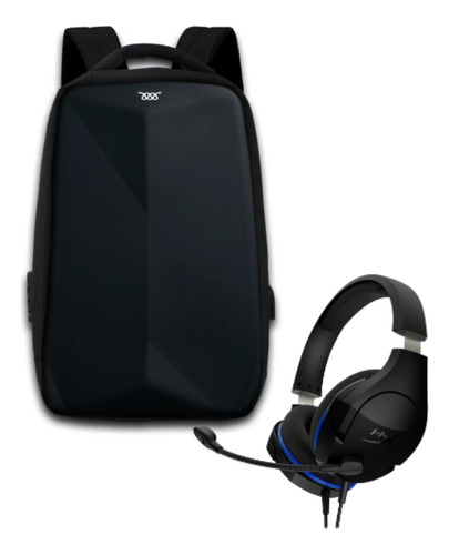 Kit Audífonos Gamerhyperx Cloudx + Mochila Lodbrok Antirrobo