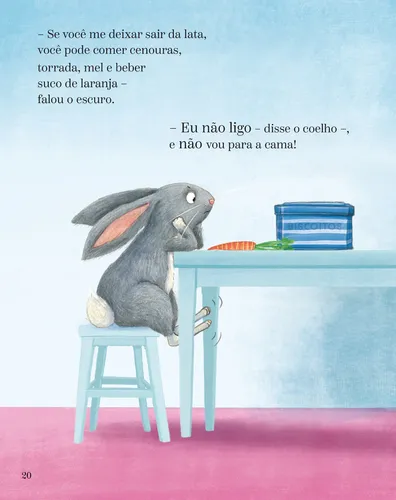 Libro El conejo, la oscuridad y la lata de galletas de Nicola O'Byrne de la editorial Brinque-Book