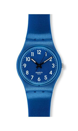 Reloj Swatch De Plástico Azul Con Números Gs142