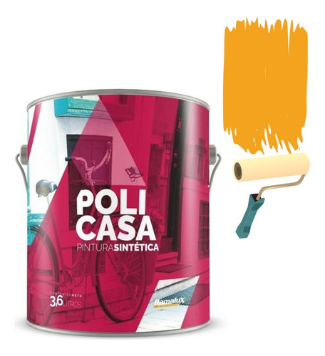 Esmalte Sintético Brillante Policasa 1/4 Lt Ramalux Ecopint