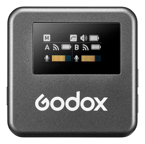 Microfone sem fio duplo Godox Magic Xt-1 tipo USB C cor Preto