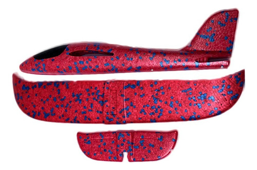 5 Avion De Unicel Grande Con Luz Planeador Aeroplano Ligero Color
