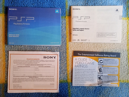 Sony Psp Slim 2000 Original + Caja + Manuales Negro (Usado)