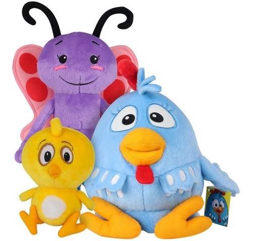 Imagen 1 de 5 de Combo: Gallina Pintadita + Pollito Amarillito + Mariposita