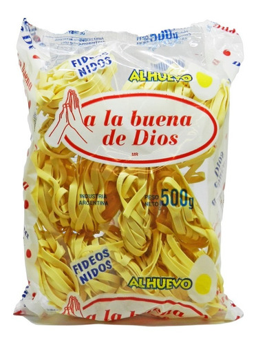 Pasta Cinta N°3 Al Huevo X 500 Gr - A La Buena De Dios