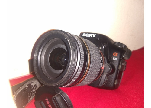 Sony A65 Bolsa Cartão De Memória Lente Tamron 18-250 