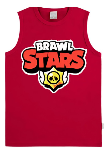 Camisa Camiseta Do Gamer Brawl Stars Regata Blusa Infantil